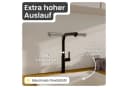 instmaier Cassia Spültischarmatur Ausziehbar Schwarz Matt Bild 4