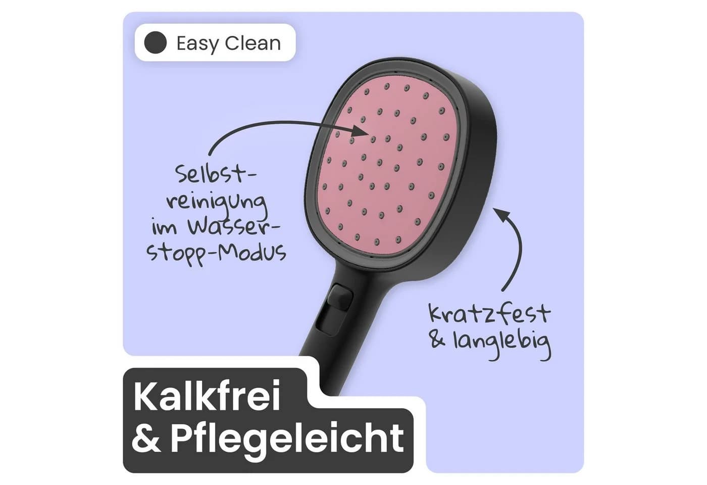 instmaier Handbrause Cleo Schwarz Nebelfunktion Wasserstopp - Bild 5