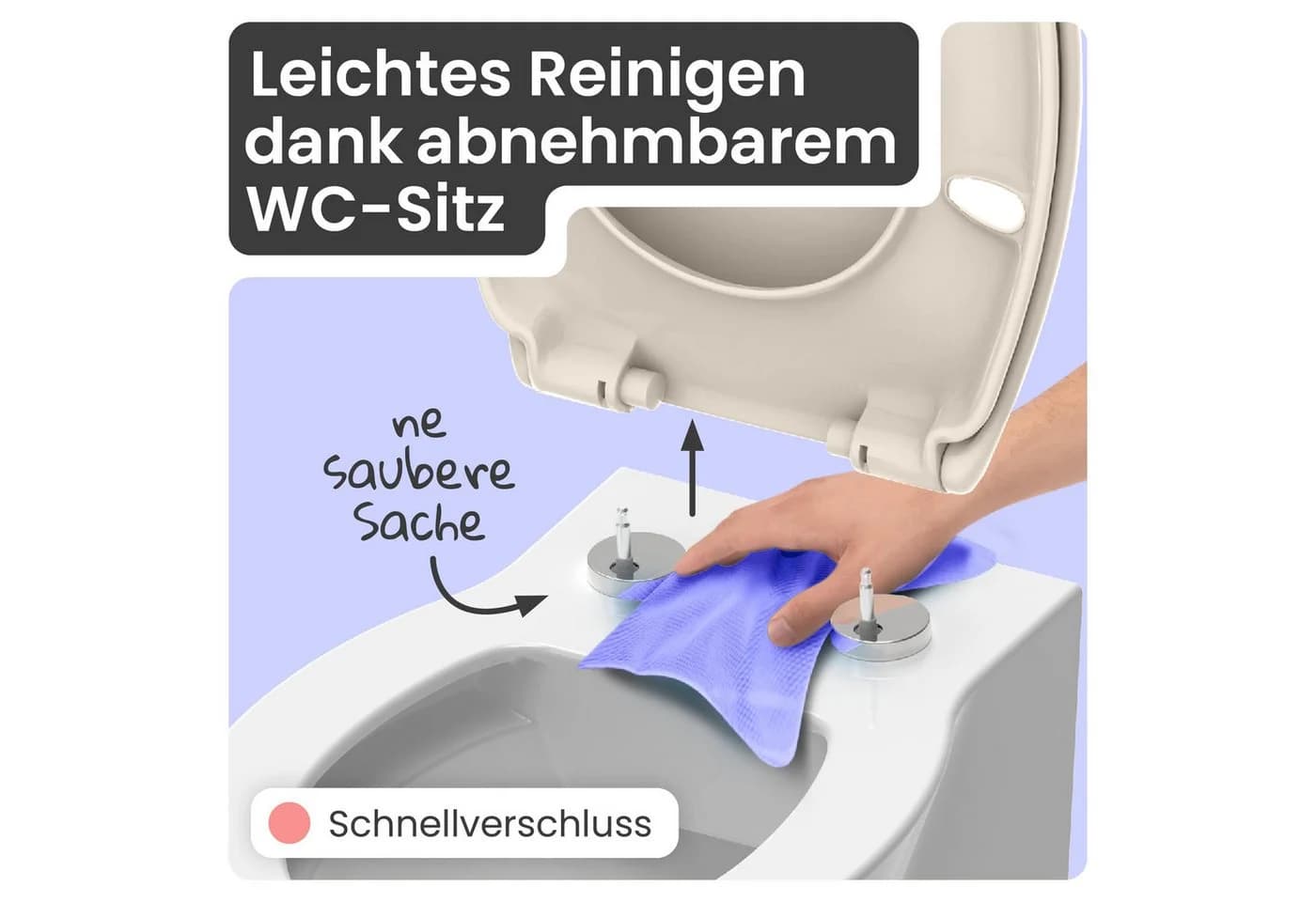 instmaier WC-Sitz Alma Made in Germany Bakterienabweisend Duroplast 250kg - Bild 4