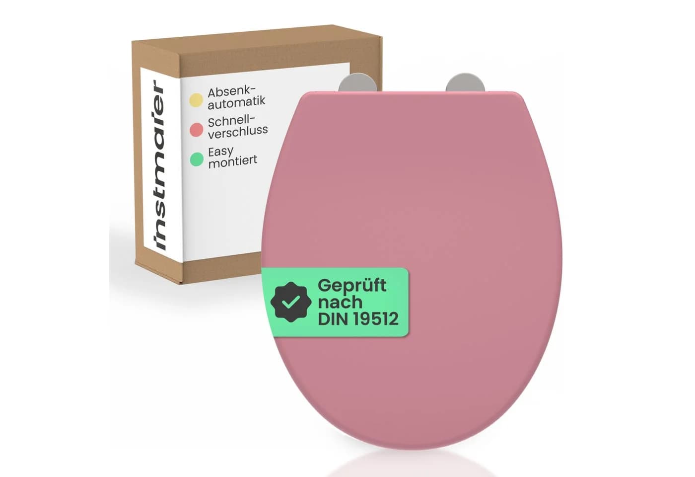 instmaier WC-Sitz Helma Rosa Toilettendeckel Absenkautomatik - Bild 2