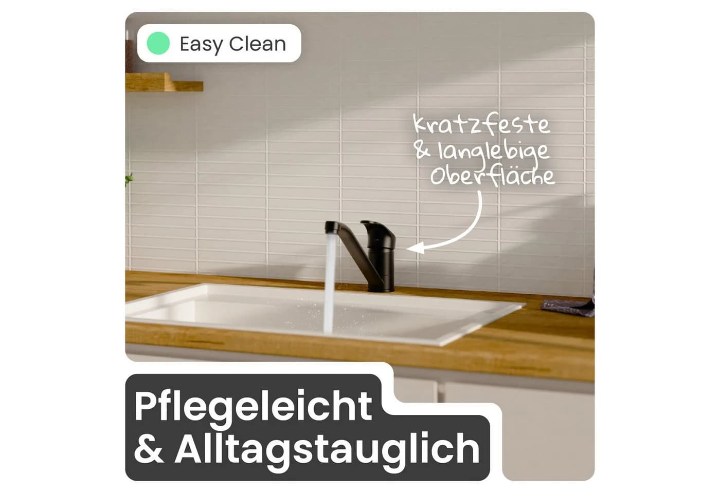 instmaier Spültischarmatur Vera Schwarz Matt Hochdruck 360° schwenkbar - Bild 5
