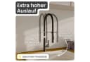 instmaier Küchenarmatur Nova Spültischarmatur Schwarz Grau Flexible Handbrause Bild 5