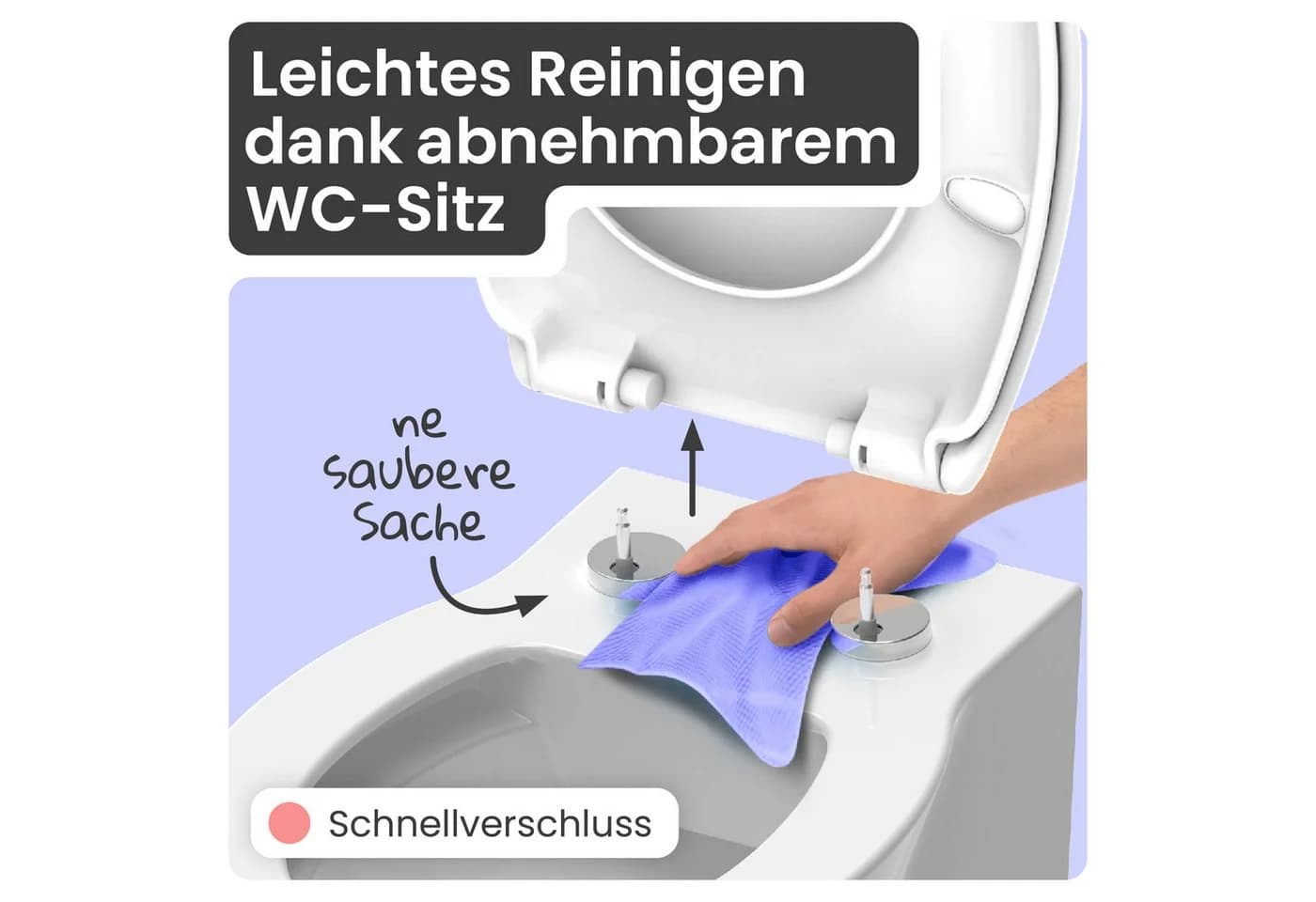 instmaier WC-Sitz Alma Weiß Made in Germany Duroplast Absenkautomatik - Bild 4