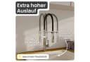 instmaier Küchenarmatur Nova, Spültischarmatur mit hohem Auslauf, flexible Handbrause 2 Strahlarten Bild 5