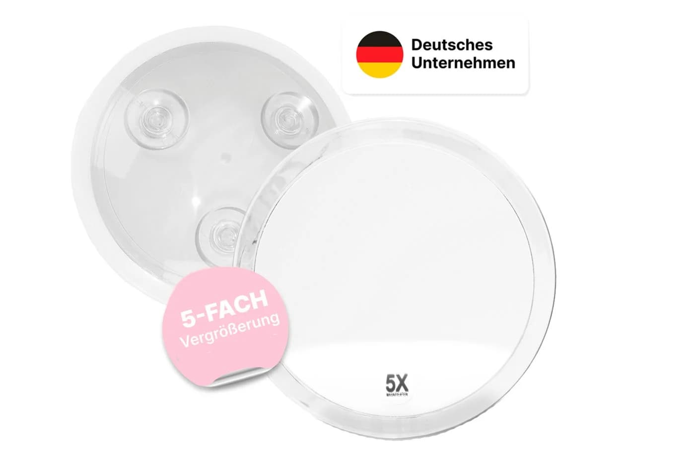 Fantasia Beauty Badspiegel 5-fach Vergrößerung Acryl 23 cm