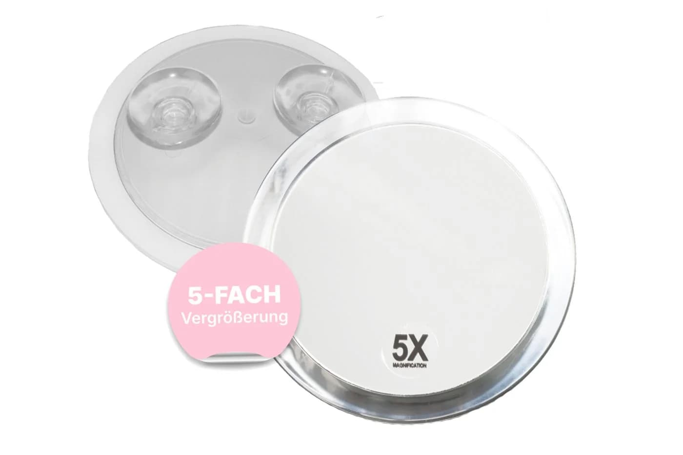 Fantasia Beauty Badspiegel 5-fach Vergrößerung mit Saugnäpfen