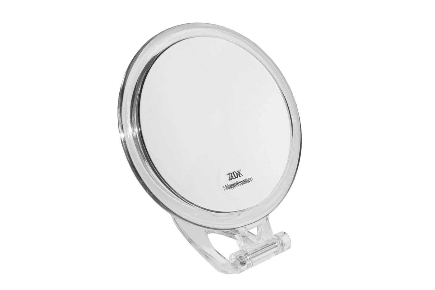 Fantasia Beauty Schminkspiegel Reisespiegel Acryl 20-fach Vergrößerung Ø 10,5 cm - Bild 2