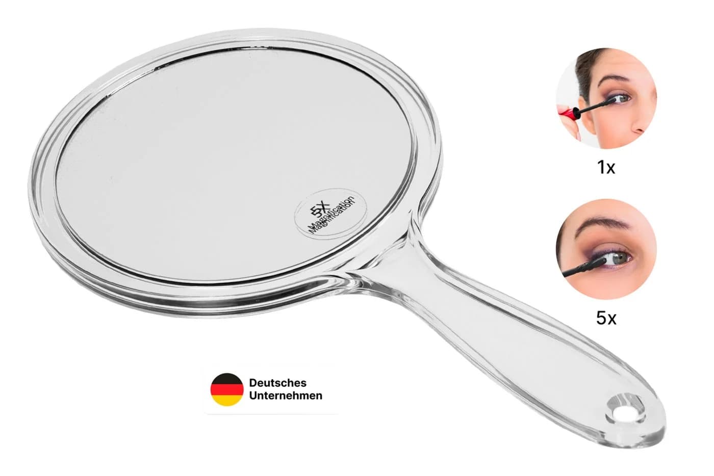 Fantasia Beauty Handspiegel Acryl 5-fach Vergrößerung - Bild 2
