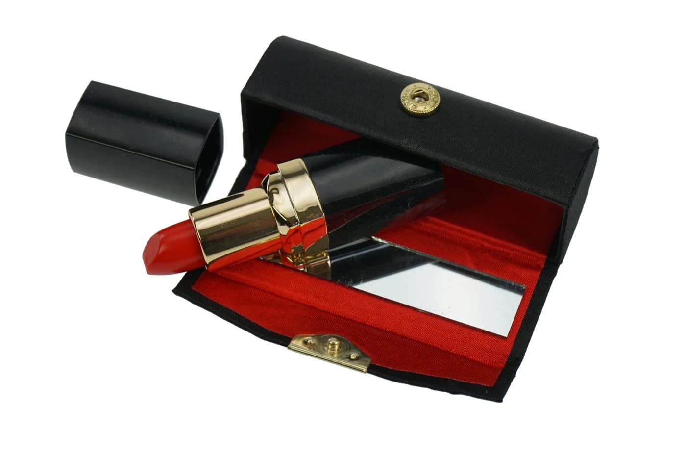 Fantasia Beauty Make-Up Organizer Lippenstiftbox Schwarz Druckknopfverschluss