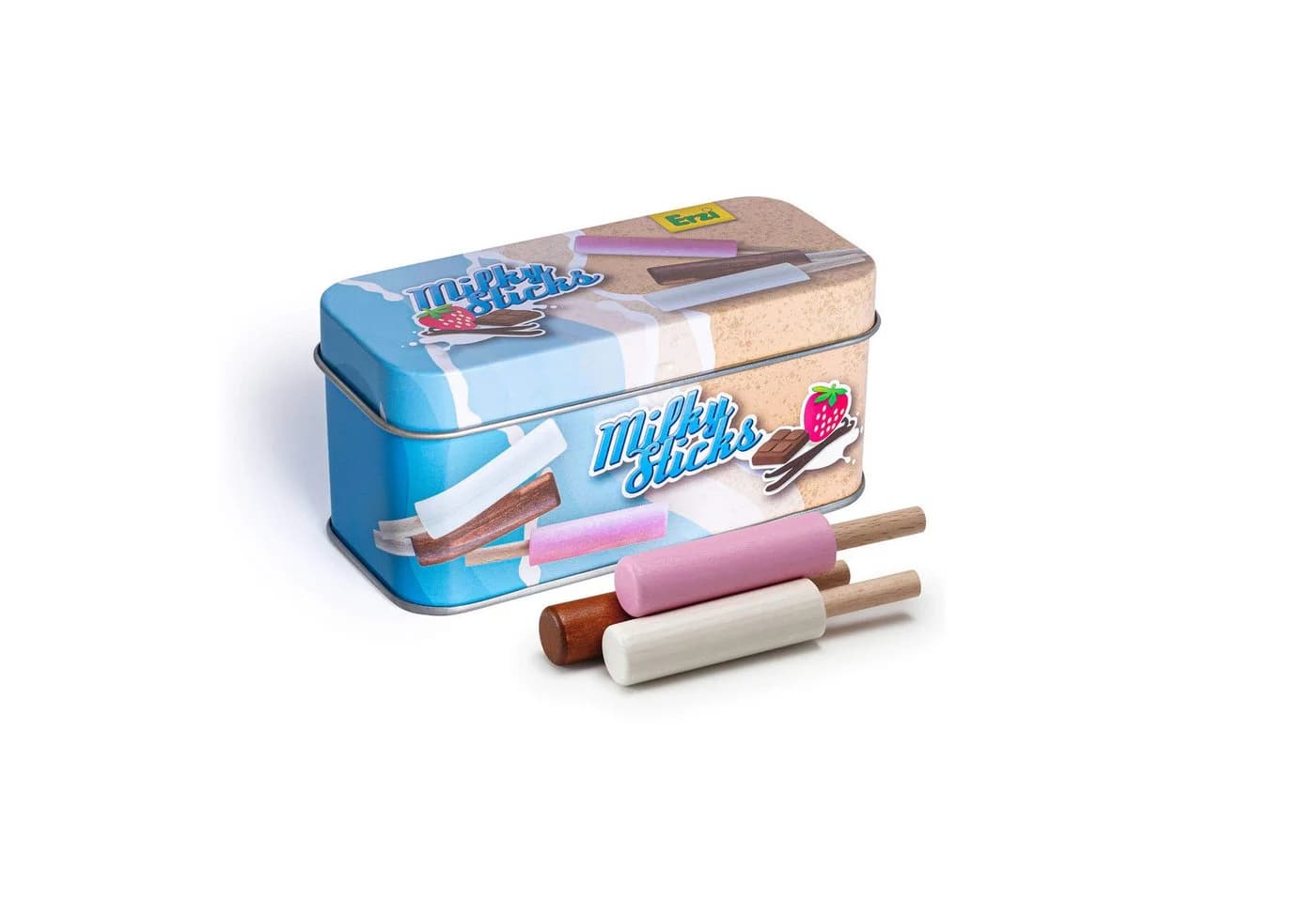 Erzi® Eis Milky Sticks Holzspielzeug in Dose - 3-tlg. Kaufladenzubehör - Bild 2