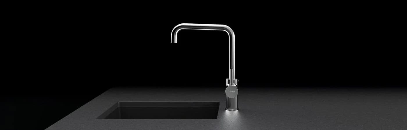 SCHOCK FONOS Küchenarmatur Schwarz Onyx Messing 360° Schwenk - Bild 4