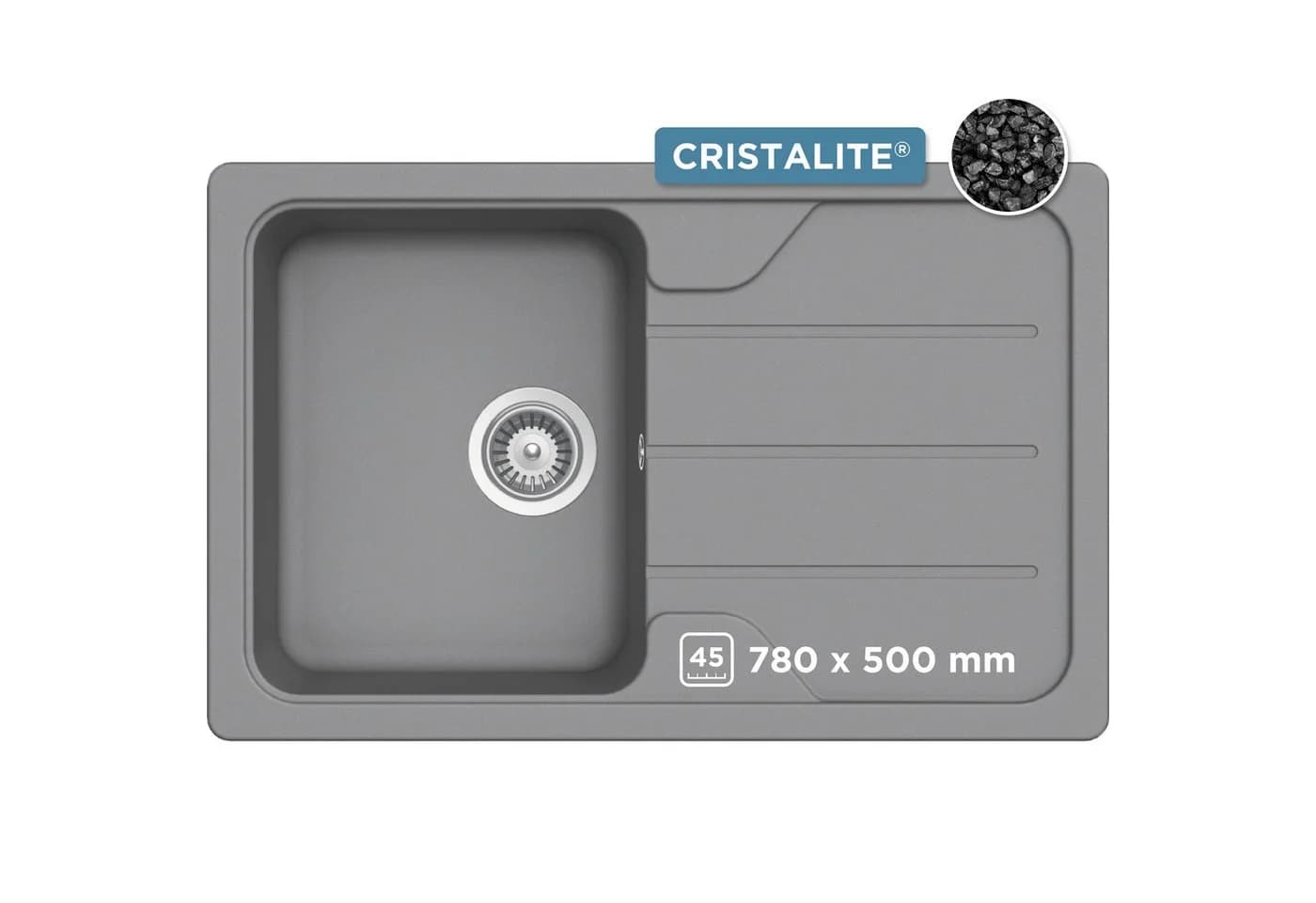 Schock Granitspüle Formhaus Mini Grau Modern - Bild 2