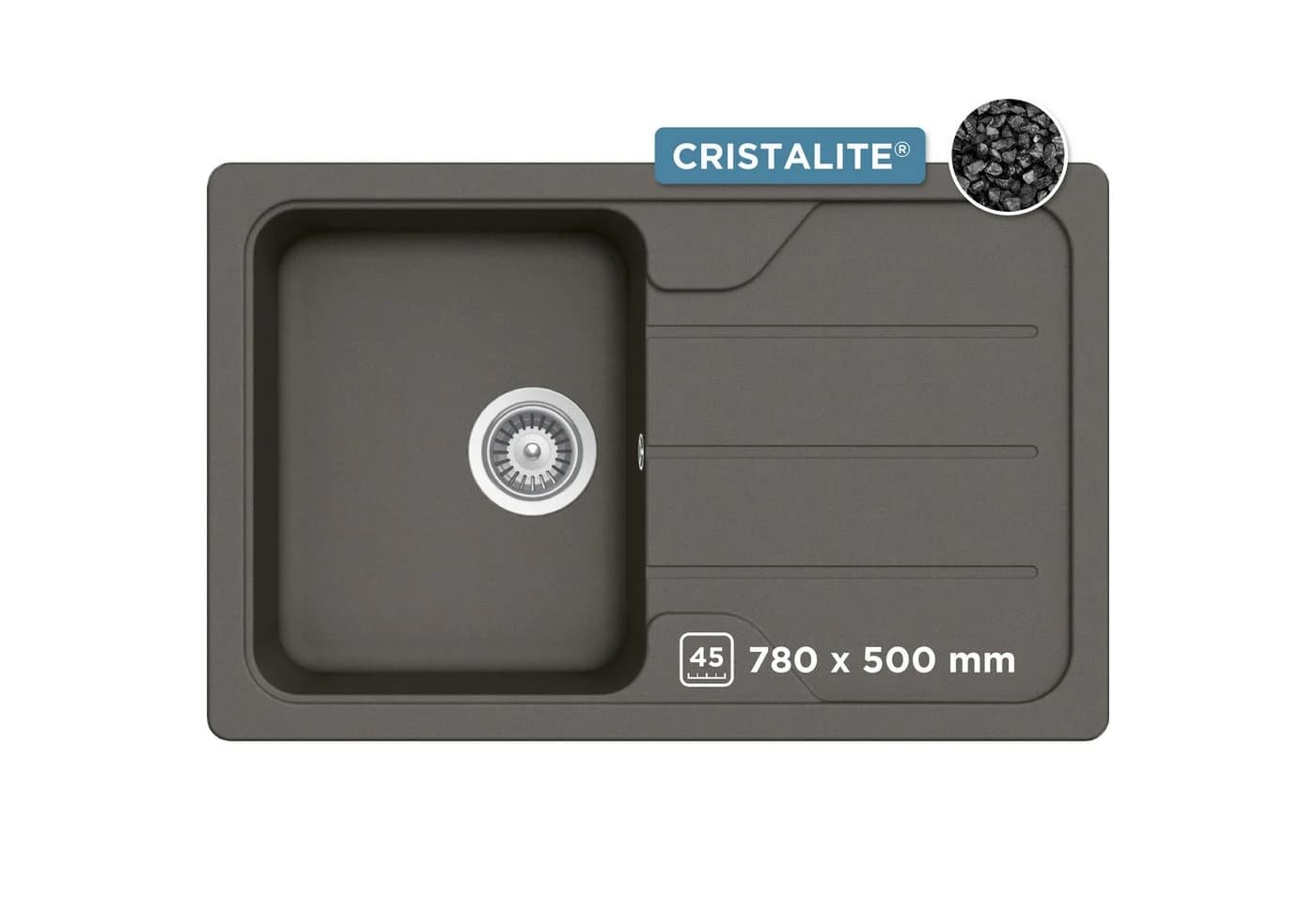 Schock Granitspüle Formhaus Mini Grau Domogranit Kompakt - Bild 2