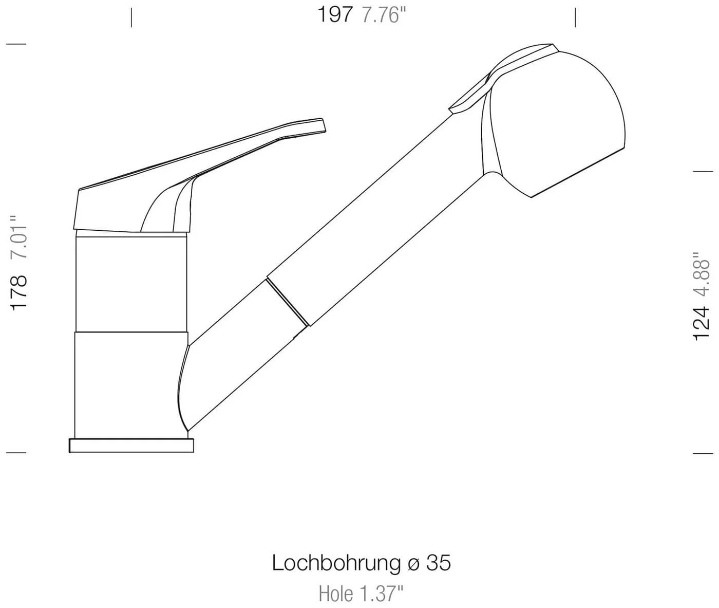 SCHOCK Armatur Cosmos SB Grau Chrom Ausziehbar - Bild 4