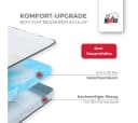 RIBECO Aaron Topper 90x200 cm,180x200 cm Weiß Gelschaum Bild 3