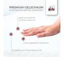 RIBECO Aaron Topper 90x200 cm,180x200 cm Weiß Gelschaum Bild 4