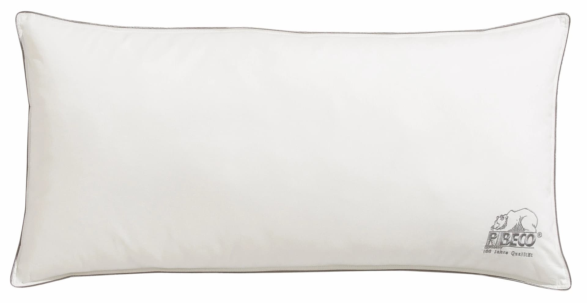 Ribeco Marie Kopfkissen Weiß 100% Baumwolle Polyester Füllung