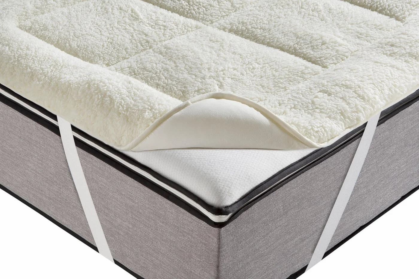 RIBECO Matratzenauflage Luise Beige Lammfloor Optik 100% Polyester