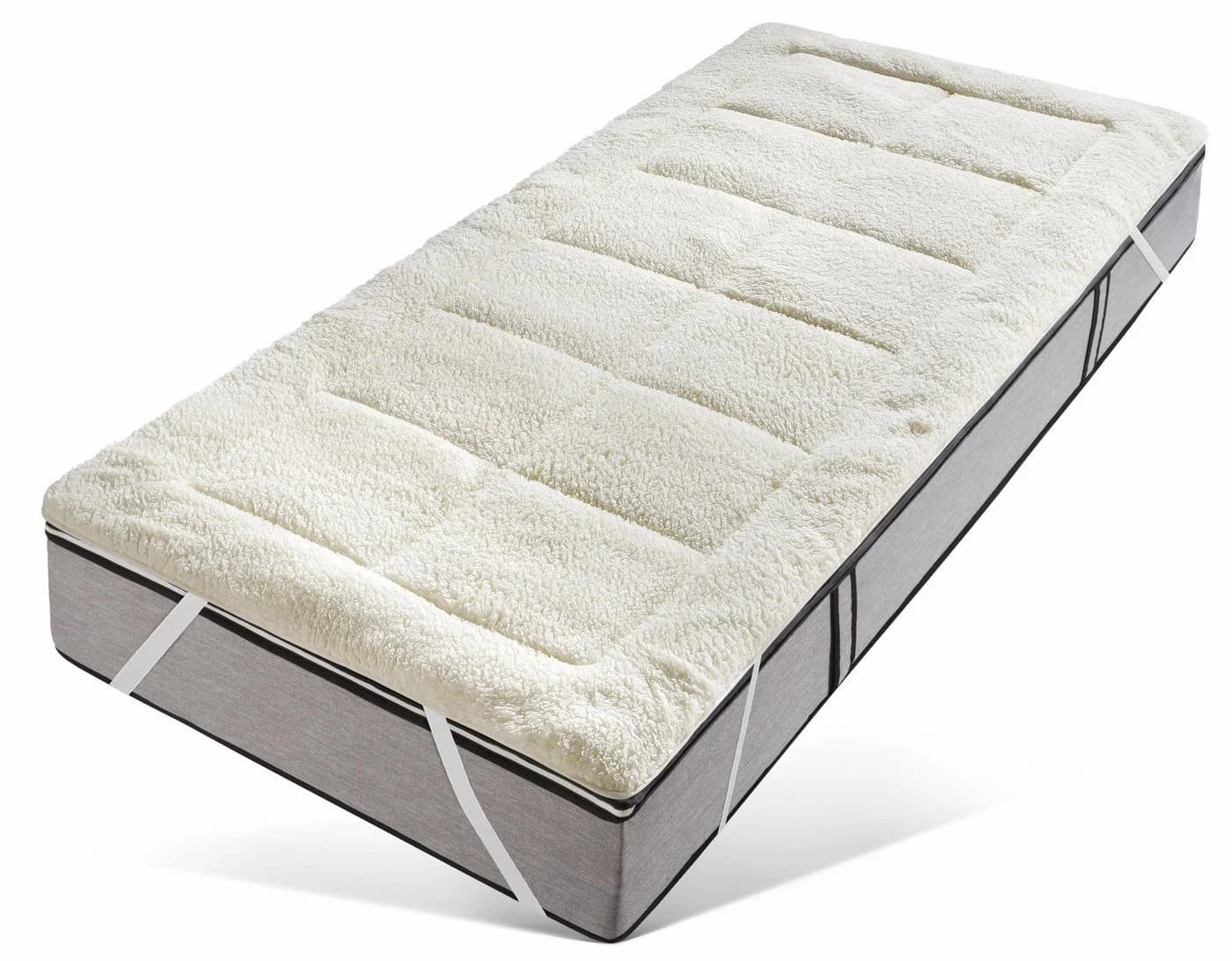 RIBECO Matratzenauflage Luise Beige Lammfloor Optik 100% Polyester - Bild 2