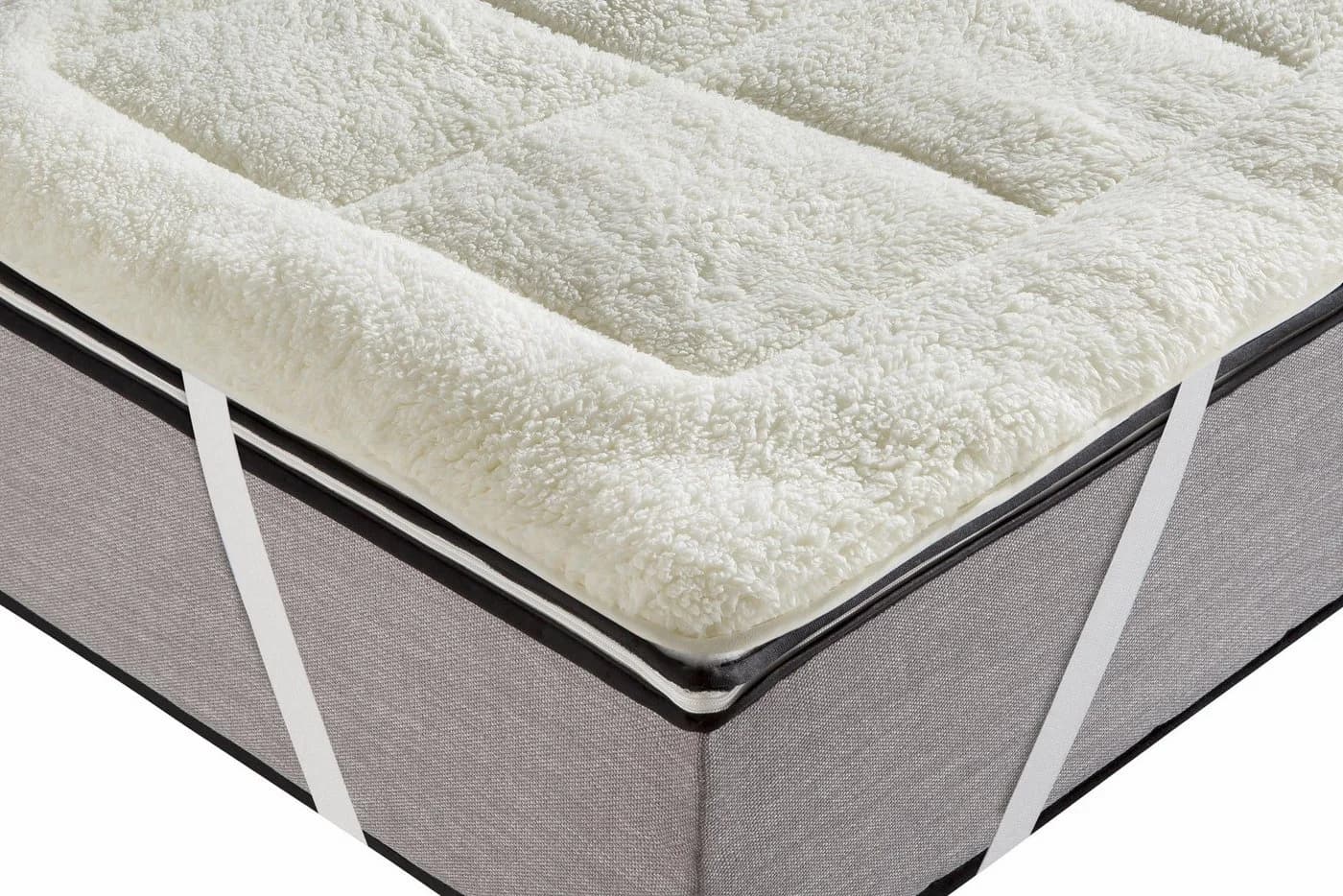 RIBECO Matratzenauflage Luise Beige Lammfloor Optik 100% Polyester - Bild 3