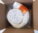 RIBECO Federbettdecke Leon 100% Federn Baumwolle Saphirblau Bild 5