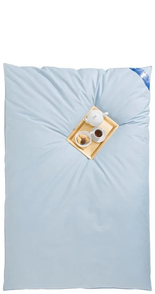 RIBECO Federbettdecke Leon Extrawarm Saphirblau