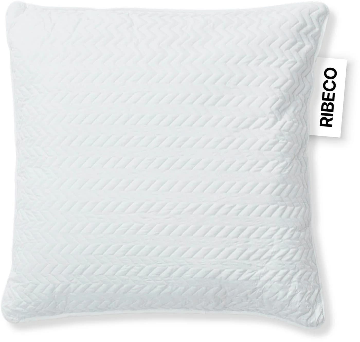 RIBECO Nackenstützkissen Luca Weiß Microfaser Taschenfederkern - Bild 2