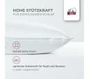 Ribeco Federkissen Johanna 80x80 cm Weiß Baumwollbezug DOWNPASS-zertifiziert Bild 4