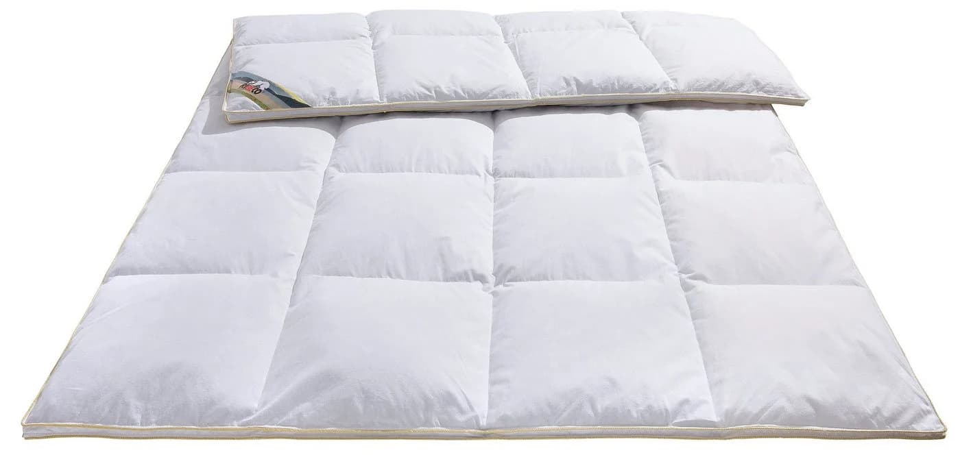 RIBECO Federbettdecke Überraschungspaket Extrawarm 155x220cm Baumwolle - Bild 4