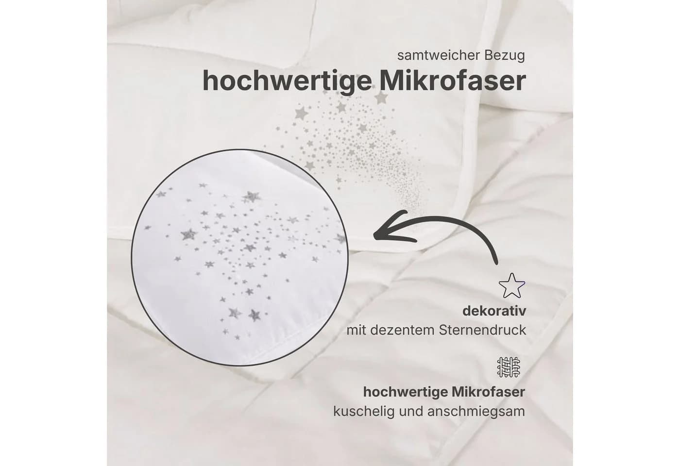 OTTO home Microfaserbettdecke Baca Weiß 4-Jahreszeiten - Bild 3