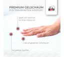 Ribeco Aaron MINI Topper 180x200 cm Gelschaum Weiß Bild 4