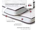 Ribeco Aaron MINI Topper 180x200 cm Gelschaum Weiß Bild 5