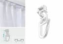 HINNO Klick-Gleiter HC32 Weiß 100 Stk. Kunststoff für Gardinen Bild 3