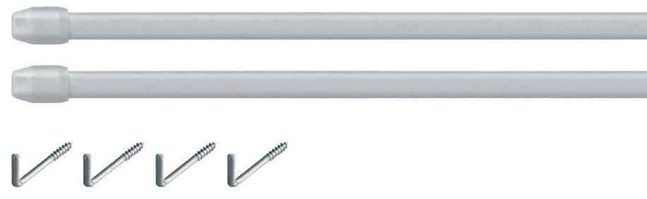 Vitragenstange GOOD LIFE Vita Silber Kunststoff Metall Gardinenstange
