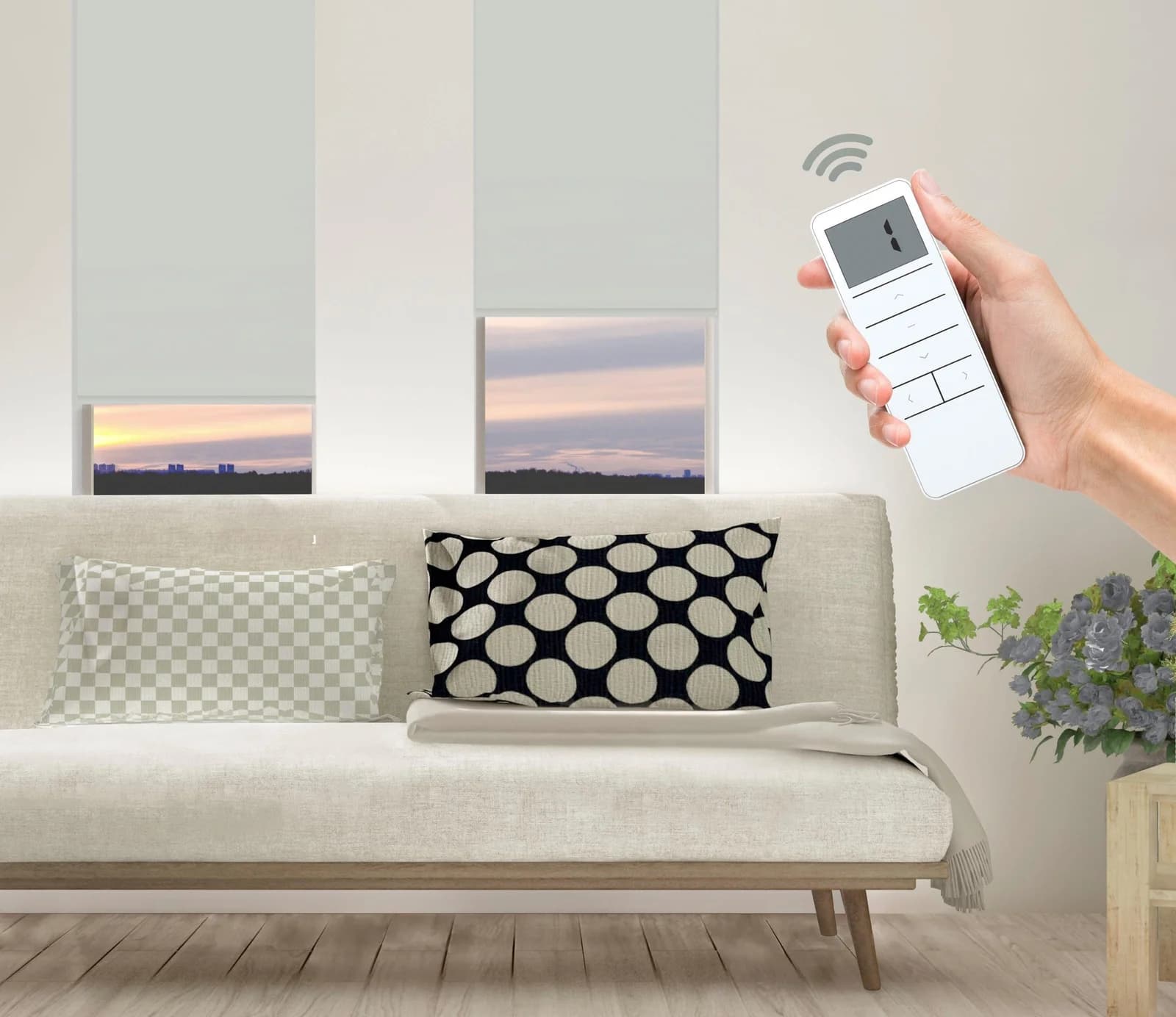 Elektrisches Rollo GOOD LIFE Vau SMART HOME mit Fernbedienung