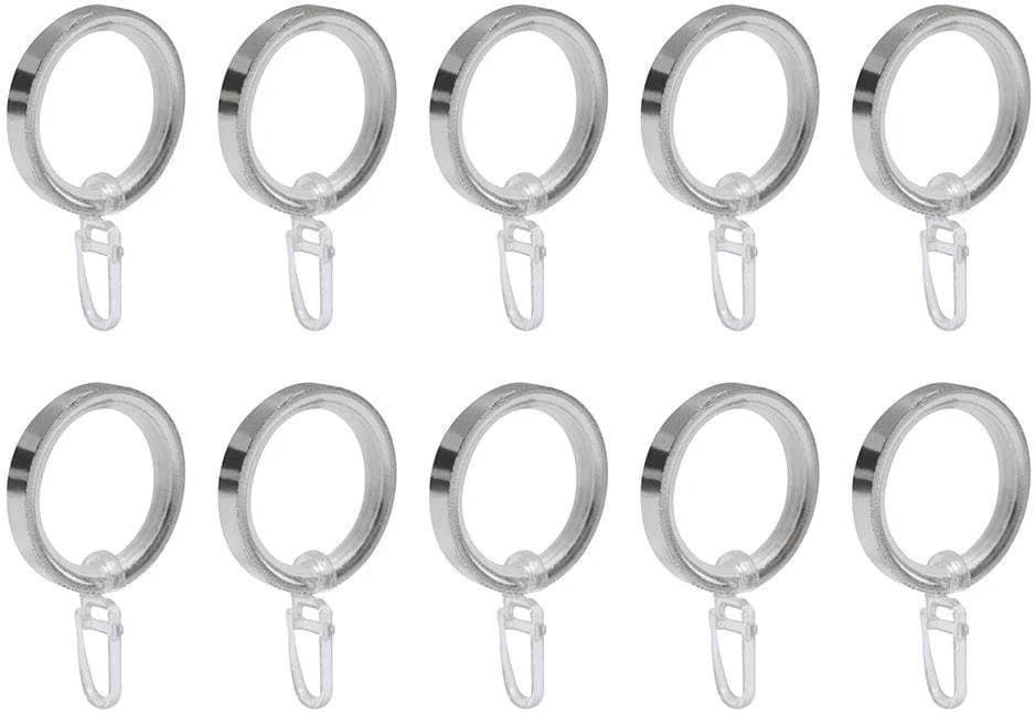 Gardinenring GOOD LIFE Vau Silber 10 Stk. Materialmix für Stangen bis 20mm