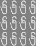GOOD LIFE Faltenclip Via Transparent 12er Set Kunststoff Gardinenbefestigung Bild 1