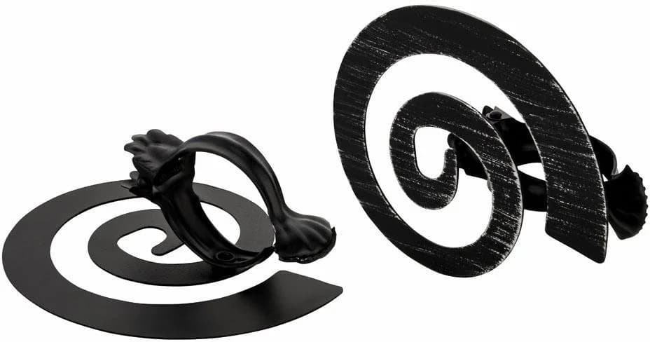 GOOD LIFE Raffhalter Dekoklammer Helix Schwarz Metall - Bild 2