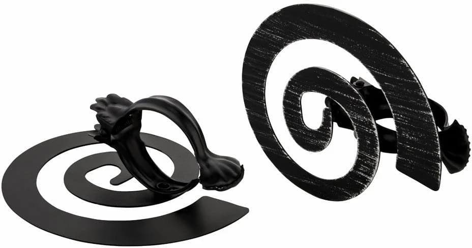 GOOD LIFE Raffhalter Dekoklammer Helix Schwarz Metall - Bild 4