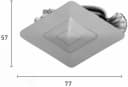 GOOD LIFE Raffhalter Dekoklammer Sturn Silber Metall Bild 3