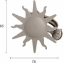 GOOD LIFE Dekoklammer für Raffhalter Sonne Silber Metall Bild 3