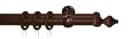 GOOD LIFE Gardinenstange Trend 200 cm Ø 28 mm Holz Nussbaum Bild 3