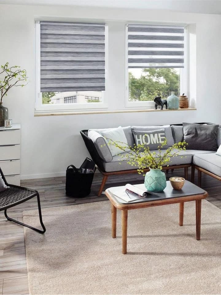 GOOD LIFE Doppelrollo MELIA Anthrazit Klemmfix - Bild 5
