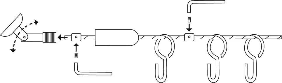GOOD LIFE Seilspanngarnitur Linea Metall Grau 500cm - Bild 5