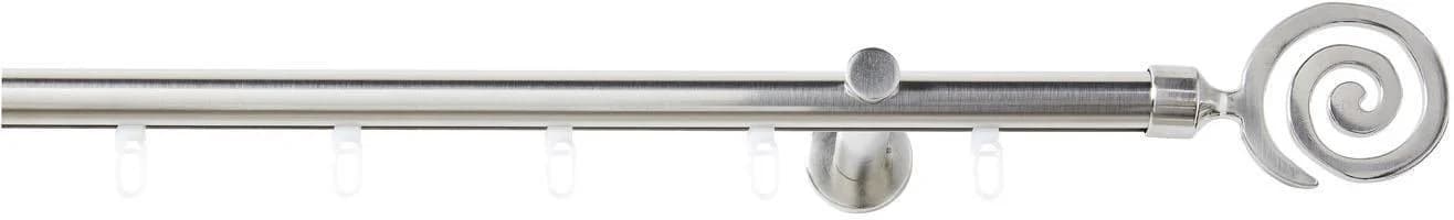 GOOD LIFE Innenlaufschiene Espiral 400 cm Silber Aluminium Gardinenstange