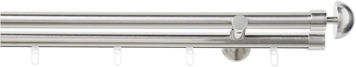 Kombi-Vorhangstange GOOD LIFE Redondo Silber 400cm