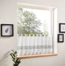 DECOLIFE Scheibengardine Manu Weiß Polyester Voile mit Webstruktur Bild 3