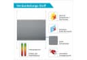 GOOD LIFE Wabenplissee Klemmfix Verdunkelnd Silber Grau Bild 1