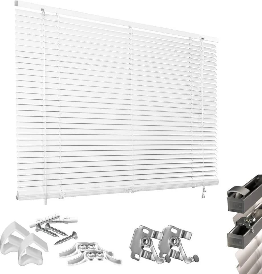 GOOD LIFE Jalousie Matti Klemmfix Aluminium Weiß - Bild 4