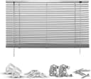 GOOD LIFE Jalousie Matti Klemmfix Silber Aluminium 40x130cm Bild 2